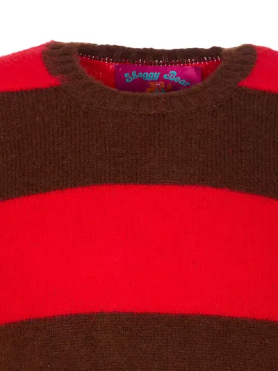 Howlin' Striped Crewneck Sweater Long Sleeves In Multi