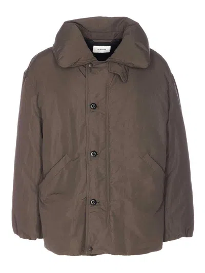 Lemaire Puffer Blouson With High Collar And Pockets In Multi