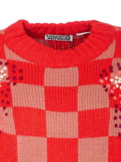 Essentiel Antwerp Inter Sweater In Red