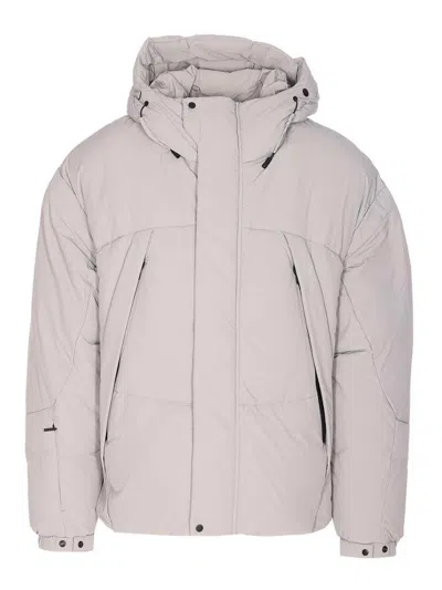 Jg1 Light Grey Outerwear Down Jacket In Neutral