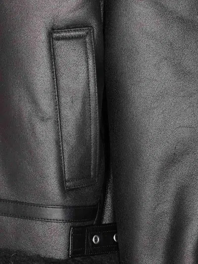 Dunst Unisex Loose Fit Shearling Jacket In Multi