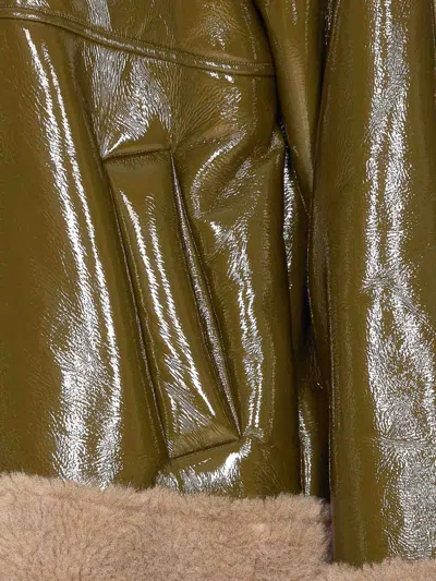 Eleh Green Coat With Zip Closure In Green