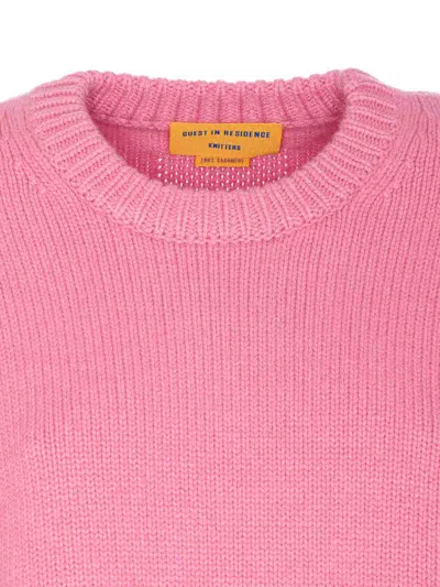 Guest In Residence Cozy Cashmere Sweater In Pink