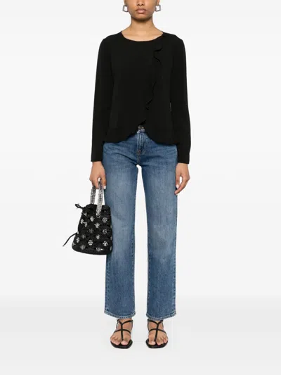 Emporio Armani Stylish Cotton Blend Blazer In Black