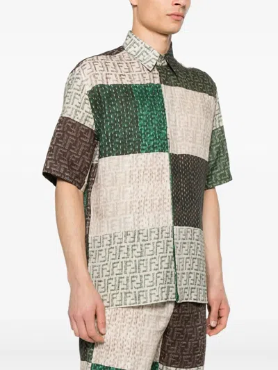 Fendi Camisa - Marrón In Multi