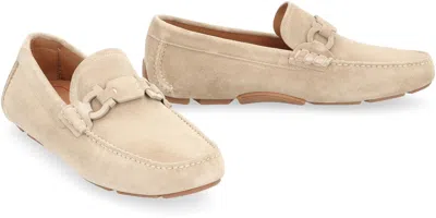 Ferragamo Suede Loafers In Animal Print