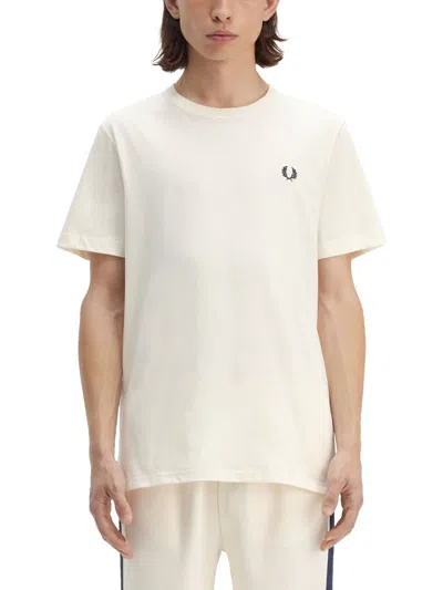 Fred Perry Classic Crew Neck Tee In White
