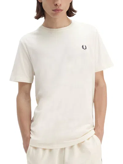 Fred Perry Classic Crew Neck Tee In White