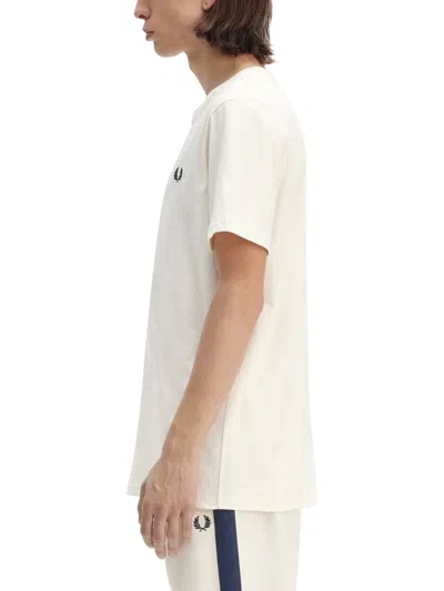 Fred Perry Classic Crew Neck Tee In White
