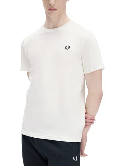Fred Perry Classic Crew Neck Tee In White