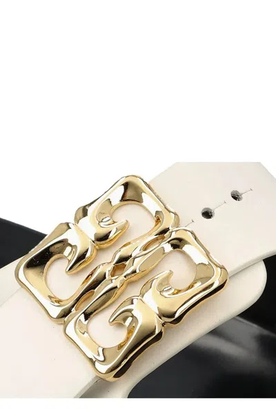 Givenchy 4g Liquid Dad Sandal In White