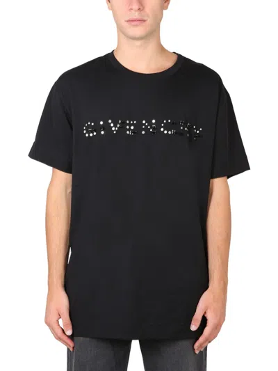 Givenchy Men T-shirt Con Logo In Black