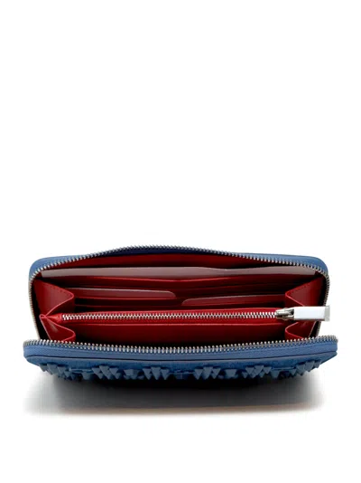 Christian Louboutin Blue Panettone Loubinthesky Wallet In Blue