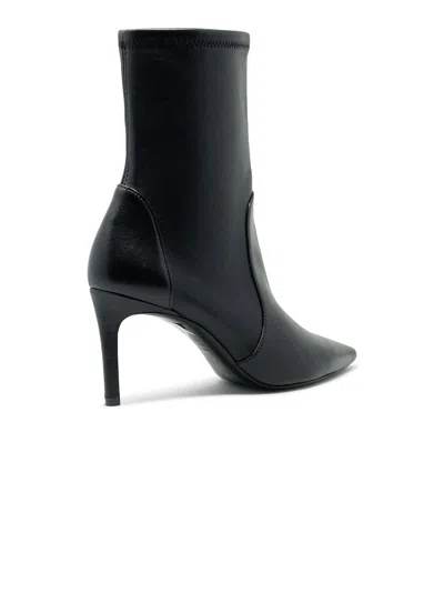 Stuart Weitzman Stuart Power Suede Ankle Boot In Black