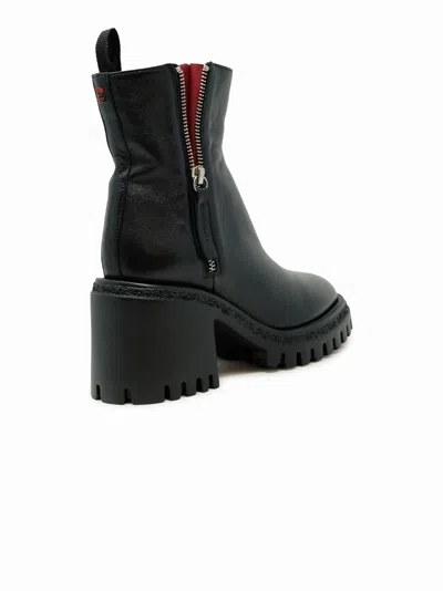 Halmanera Leather Baron Ankle Boots In Black