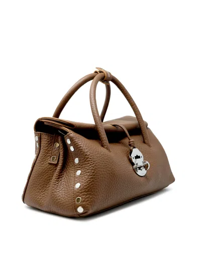 Zanellato 068750-1120000-z0282 Brown S.zeno Dotta Centauro Leather Handbag S In Brown