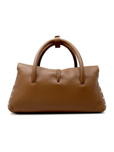 Zanellato 068750-1120000-z0282 Brown S.zeno Dotta Centauro Leather Handbag S In Brown