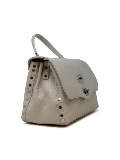 Zanellato 068010-0050000-z1192 Ivory Postina Daily Giorno S Leather Handbag In White