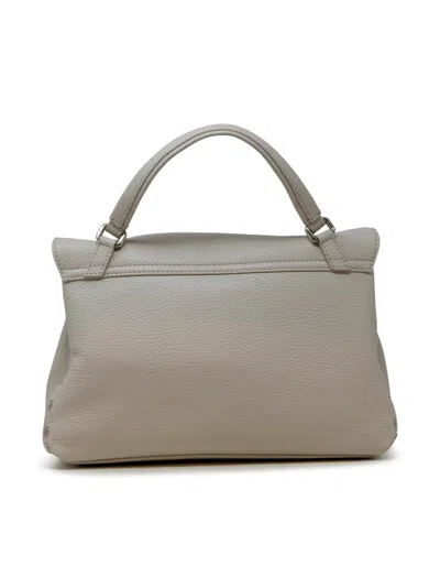 Zanellato 068010-0050000-z1192 Ivory Postina Daily Giorno S Leather Handbag In White