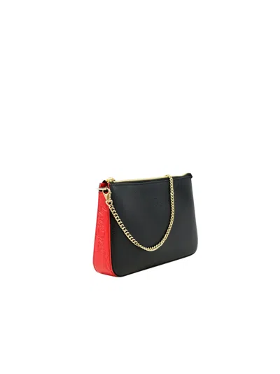 Christian Louboutin Black Leather Loubila Hybrid Pouch