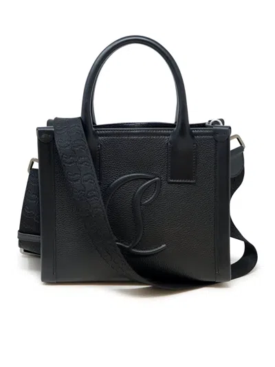 Christian Louboutin Black Leather By My Side Mini Tote In Black