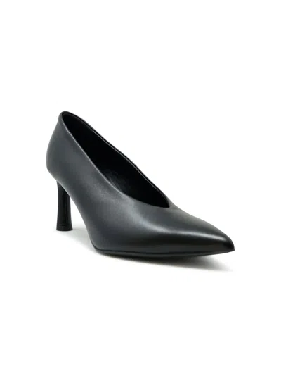 Halmanera Black Leather Baron Pumps In Black
