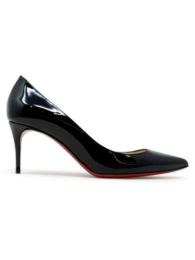 Christian Louboutin Black Patent Kate 70 Pumps In Black
