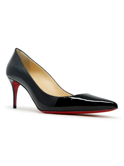 Christian Louboutin Black Patent Kate 70 Pumps In Black