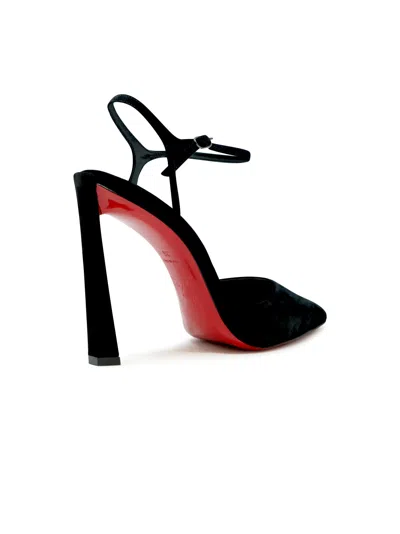 Christian Louboutin Black Condora Riviera Suede 100 Pumps In Black