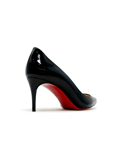 Christian Louboutin Black Patent Kate 70 Pumps In Black