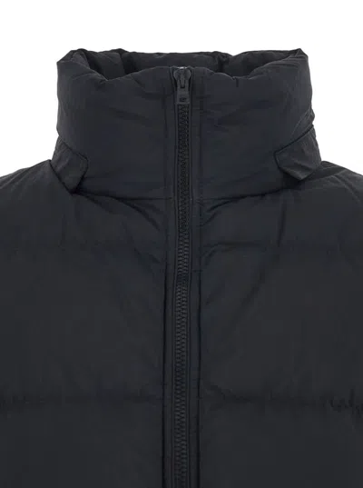 Herno Black Down Jacket With Removable Drawstring Hood In Tech Fabric Woman In Black