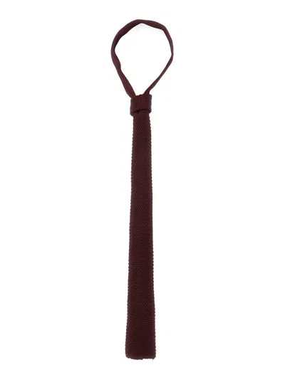 Forte Forte Bordeaux Knit Tie In Viscose Woman In Brown