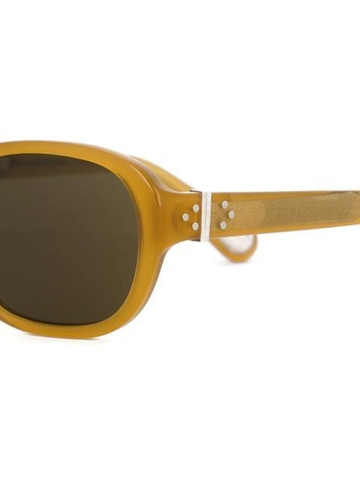 Shop Linda Farrow Gallery Oval-frame Sunglasses