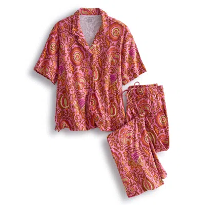 Vera Bradley Outlet Cotton Button-down Pajama Set In Multi