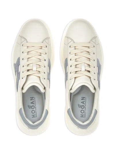 Hogan Light Blue Rebel Sneaker In White
