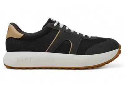 Pre-owned Camper Men's  Pelotas Athens Sneaker Beige Gum Sneakers In Black
