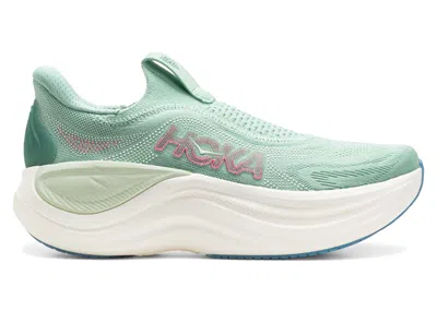 Pre-owned Hoka Skyward Laceless (women's) Sneakers In Jadeite/sea Glass