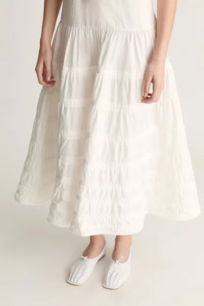 Lee Mathews Sara Dress In White