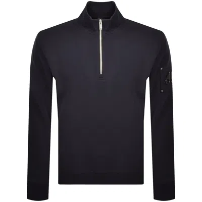 Moose Knuckles Hartsfield Qz Sweatshirt Navy In Blue