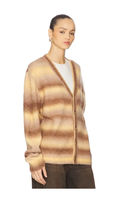 Dr Denim Tom Cardigan In Brown