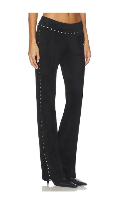 Amanda Uprichard Regency Suede Pants In Black