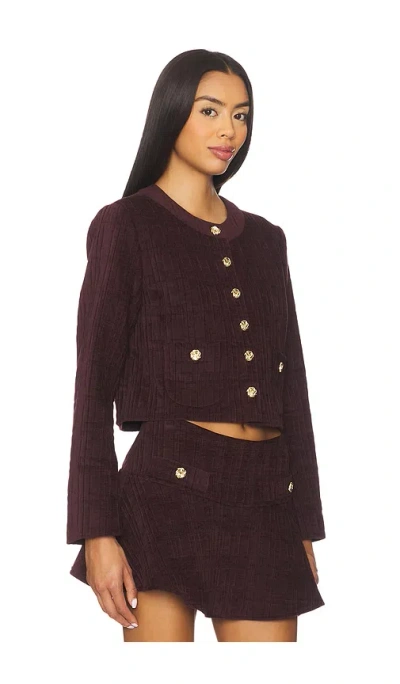 Amanda Uprichard Braswell Jacket In Purple