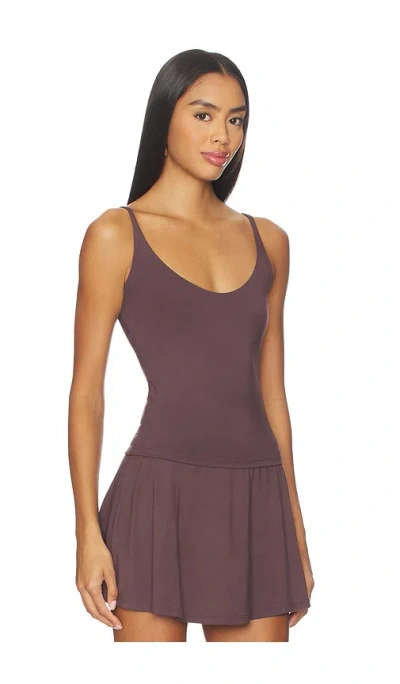 Skims Smooth Layers Skimpy Strap Cami In Purple