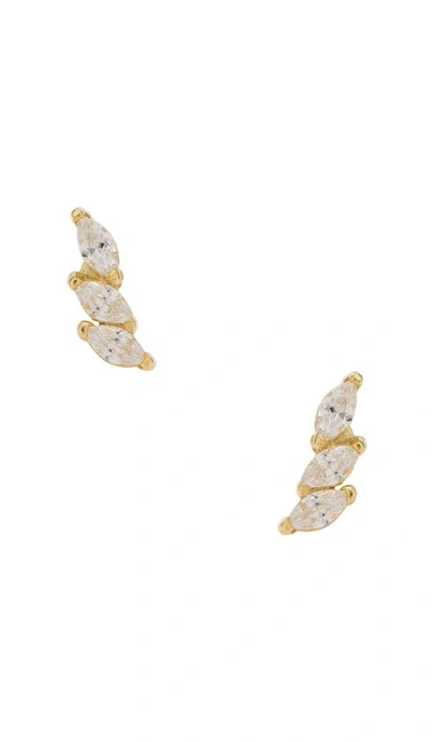 Shashi Baby Isabella Stud Earring In White