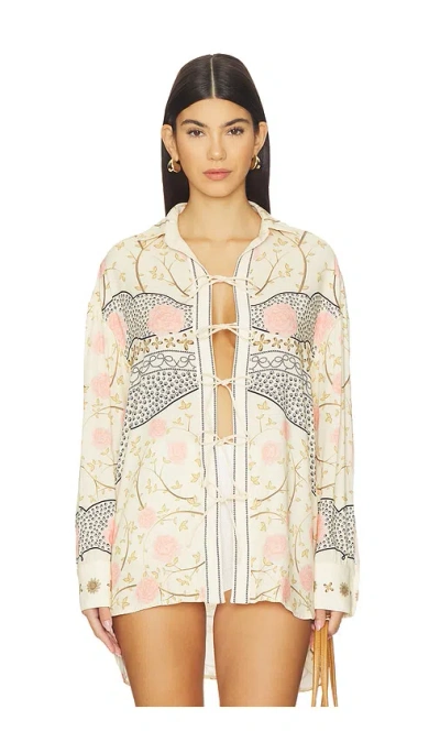 Agua Bendita X Revolve Swan Top In Multi