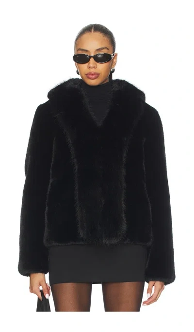 Generation Love Dasha Faux Fur Jacket In Black