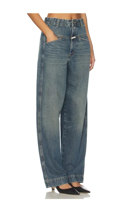 Closed Deni Wide Leg Jeans In Blue