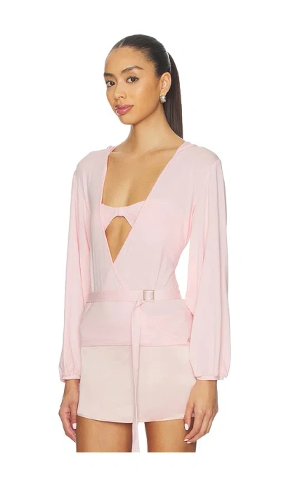 Buci Apartment Cardigan Set In Pink