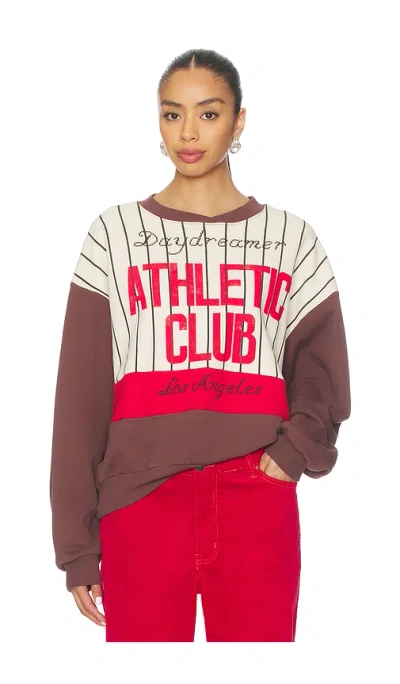 Daydreamer Athletic Club Colorblocked Sweatshirt In Multi