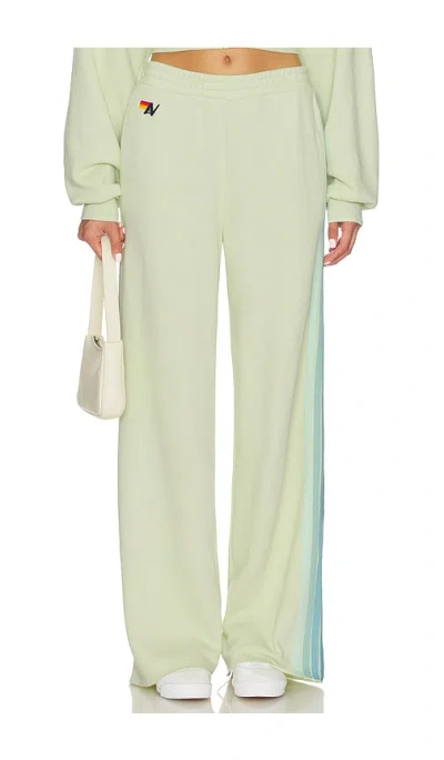 Aviator Nation 5 Stripe Wide Leg Pocket Sweatpant In Multi